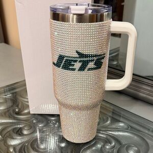 Jets New York Tumbler Bling Logo Officially Licensed The Memory Company